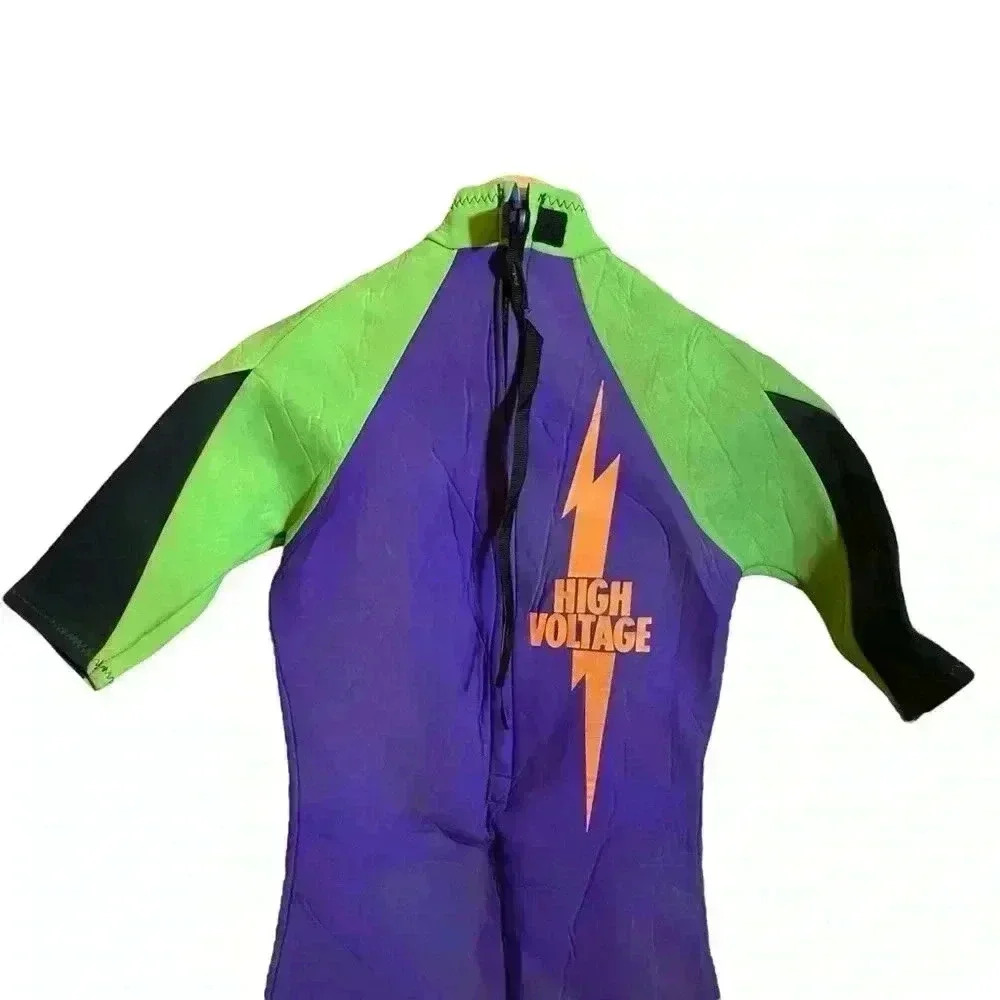 Vintage Proflex High Voltage Neoprene Shorty Swimming Surfing Wetsuit Men's Smal - Picture 4 of 16